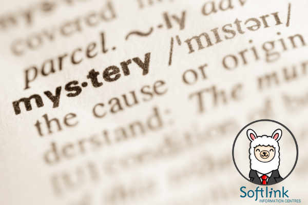 the word "mystery" highlighted in a dictionary page
