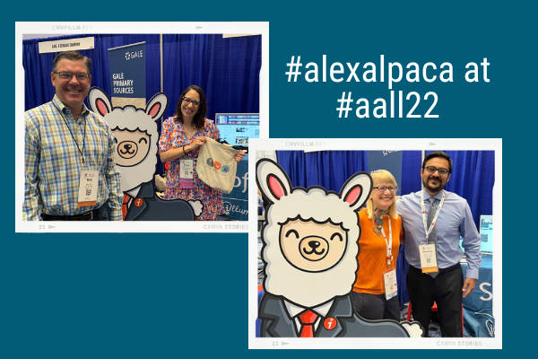 Alex the Alpaca at AALL22